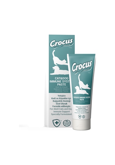 Crocus Desteği Kedi ve Köpekler İçin Immune System Paste 100 G
