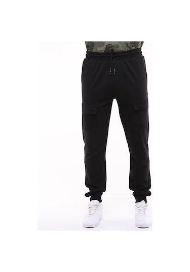 Bella Dossi Kargo Cep Detaylı Eşofman Altı Siyah