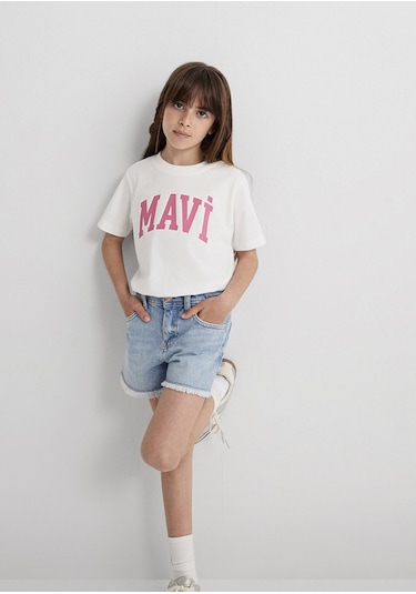 Mavi - Mavi Logo Baskılı Beyaz Tişört 7610109-70057 Beyaz