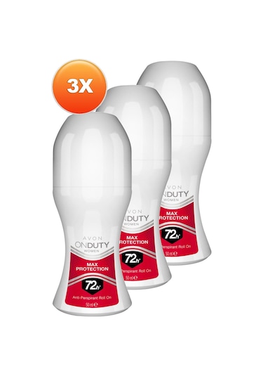 Avon Onduty Max Protection Kadın Roll-On Deodorant 3 x 50 ML