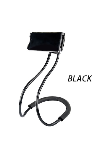 Xiyyadms Sırtlı Esnek Telefon Tutucu: 360 Döner, Dikey-yatay Kullanim, Elini Serbest Bırakır - Siyah