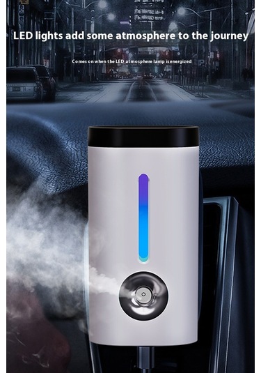 Araç Ve Ev Ultrasonik Hava Nemlendirme Cihazı Nano Sprey Araç İçi Buharlı Koku Difüzörü