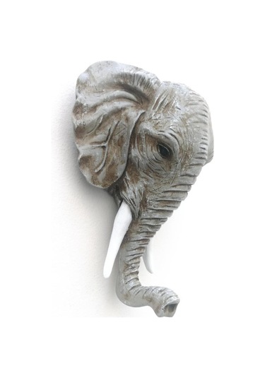 Dekoratif Fil Kafası Askılık Modern Duvar Dekoru Ev Dekorasyon Duvar Askılığı Eskitme 001