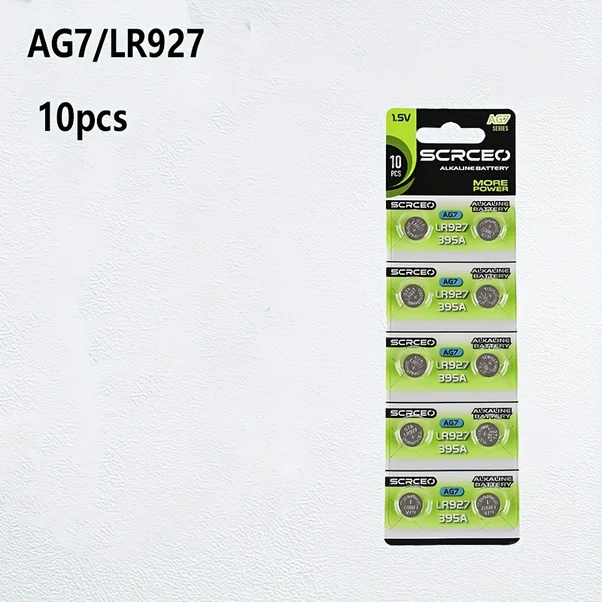 Lumaworld 10 Adet Ag7 Lr927 Düğme Pil Yüksek Kapasiteli Saat Elektronik