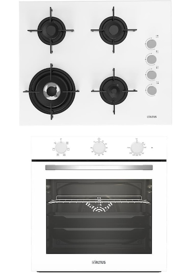 Altus ALA 321 W - 189 DW Beyaz Ankastre Set
