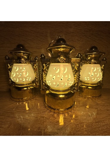 12 Li Ramazan Kandili - 16 Cm Renkli