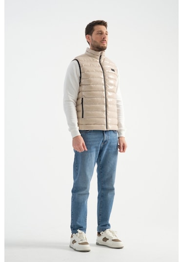 Shooter Sportswear Erkek Parlak Yelek Luxe Bej Taş