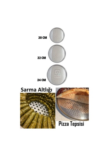 Lüxpratik 3Lü Set Paslanmaz Çelik Dolma ve Sarma Pişirme Altlığı