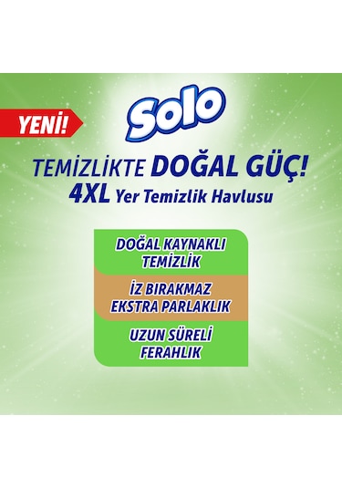 Solo Beyaz Sabun Ferahlığı Mop Uyumlu Yüzey Temizlik Havlusu 3'lü