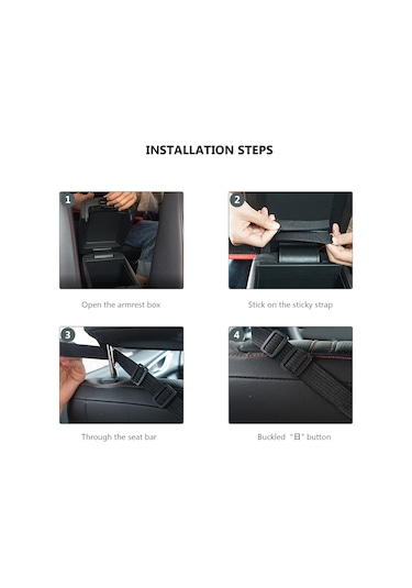 Wezone Araba Koltuk Arası Mesh Depolama Çantası - Katlanabilir, Kırmızı/siyah Kenar Seçenekli 41x26x11.5cm