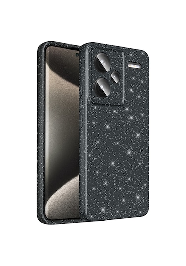 Effox Redmi Note 13 Pro Plus 5g Kılıf Kamera Korumalı Simli Lüks Koton Kapak - Açı AÇIK PEMBE