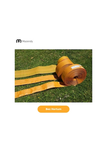 Süper Örme Bez Salma Sulama Hortumu 16cm X 30m Dayanıklı Yassı Bahçe Hortumu