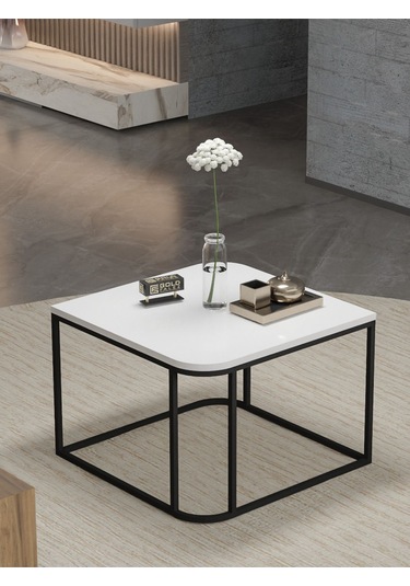 Orta Sehpa Tekli Damla Beyaz Beyaz