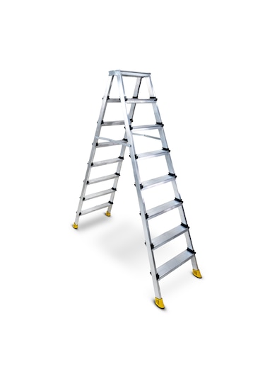 Beykon 8+8 Gold Çift Çıkışlı Alüminyum Merdiven