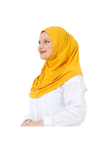 Hazır Giyim Türban Yumuşak Başörtü Şal - Sarı SArı