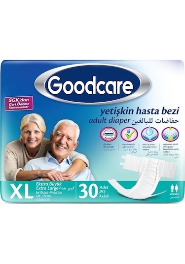 Goodcare Belbantlı Hasta Bezi XL Extra Large 30'Lu