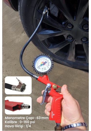 Havalı Lastik Şişirme ve Ölçme Aleti GPLS01