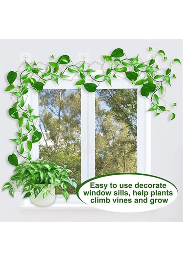 Ebitda 18 Adet Bitki Desteği Kafes, Tırmanma Dekorasyonu, Zincir Izgarası, Duvar Montajı