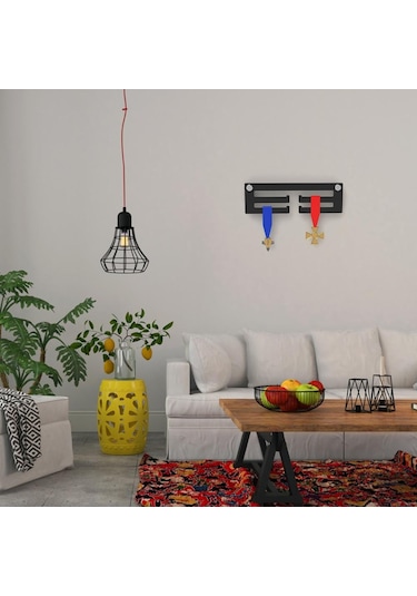 Jms Kişiselleştirilmiş Madalya Askısı Motivasyon Madalyası Vitrin Siyah