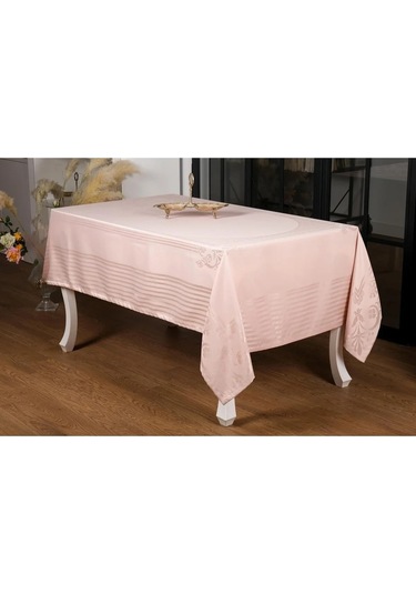 Mona Lüx Jakar Bambu Kumaş Pudra Masa Örtüsü 160x320 Cm - 1079 Çok Renkli