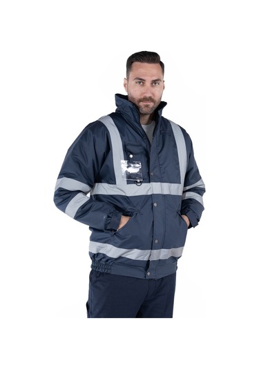 Hi-vis İş Montu Lacivert