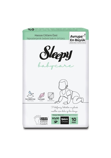 Sleepy Babycare Bebek Bakım Örtüsü 60 x 90 CM 10 Adet