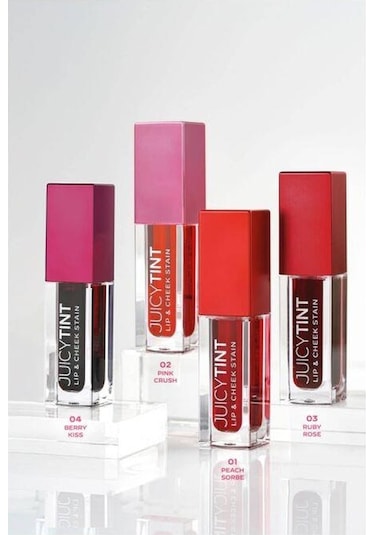 Golden Rose Juicy Tint Lip & Cheek Stain 01 Peach Sorbe