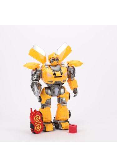 Tower Thunder Uzaktan Kumandalı 40 Cm Robot Sarı Disk Atabilen Işıklı Ve Sesli Robot