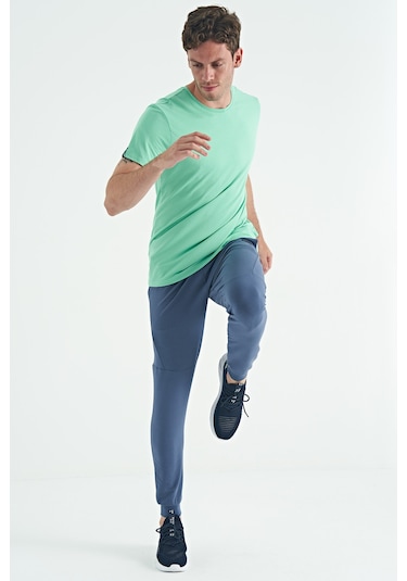 Air Jones Tommy Life Calvin Su Yeşili Basic Erkek T-shirt - 88245 SU YEŞİLİ