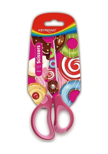 Keyroad Okul Makası 15,5 Cm Yuvarlatılmış Bıçaklı 166669088