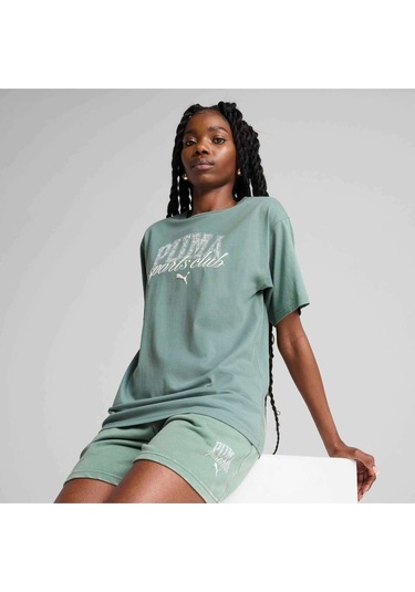 Puma Class Relaxed Tee Yeşil Yeşil