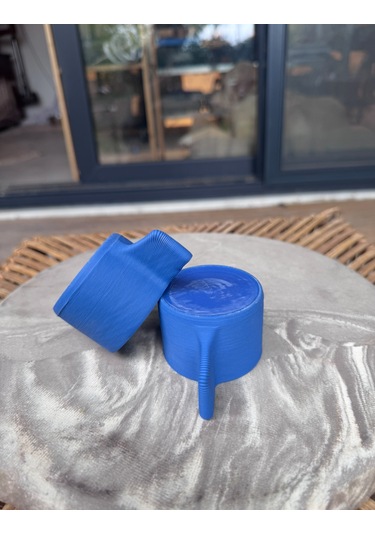 Argile Rouge - Upsala Porselen Espresso Fincanı 3d Printed & El Yapımı Lacivert