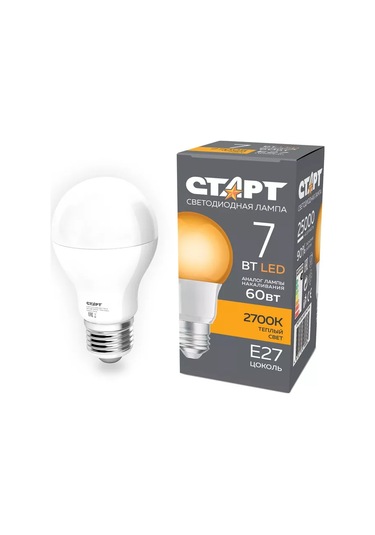 Start E27 Armut Led Lambalık 7w 2700k 5 Adet 240127486