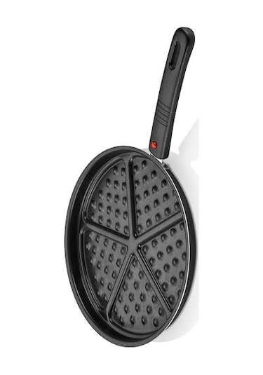 Papilla 26 CM Waffle Tavası Tak Çıkar Saplı Pratik Waffle Tava