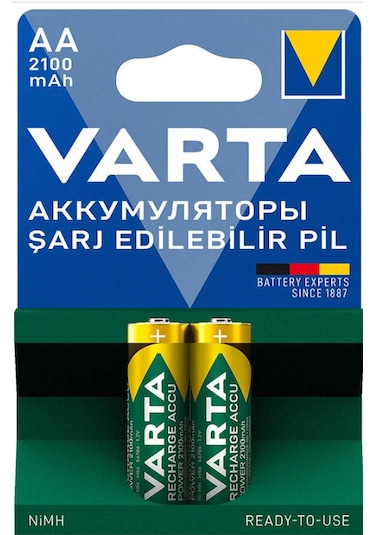 Varta 2100mah Aa 2'li Şarj Edilebilir Kalem Pil