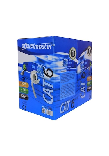 Powermaster Cat6 100 Metre Ethernet Network  Kablosu