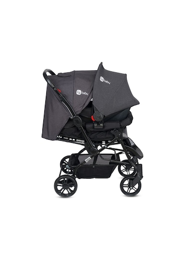 4 Baby Olympos Çift Yönlü Travel Sistem Bebek Arabası Siyah