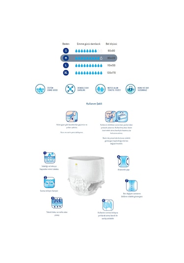 Canped Emici Külot Hasta Bezi M-Orta 60 Adet (6Pk*10)