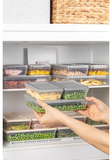 Ny Home 24'lü Set Freshbox Mikrodalga Ve Difrize Uygun Saklama Kabı Gri