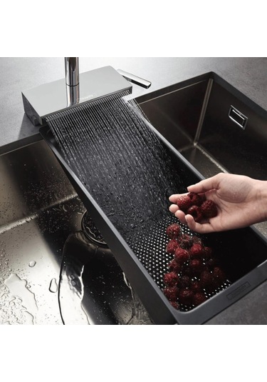 Hansgrohe Aquno Select M81 Spiralli Eviye Bataryası Sbox Krom Krom