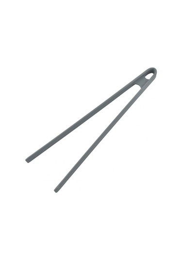 Qerhome Tekli Silikon Kızartma Maşası 30 Cm Gri