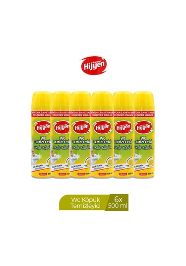 Koruma Hijyen Wc Temizleyici Aktif Köpük 6 x 500 ML