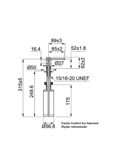 Franke Comfort Sıvı Sabunluk Bianco Renk