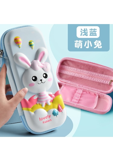 Öğrenciler İçin Astronot 3 Boyutlu Kalem Kesesi-mavi-13