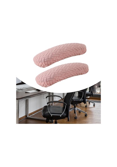 Suntek 2 Adet Ofis Koltuğu Kol Dayama Kılıfları Pembe