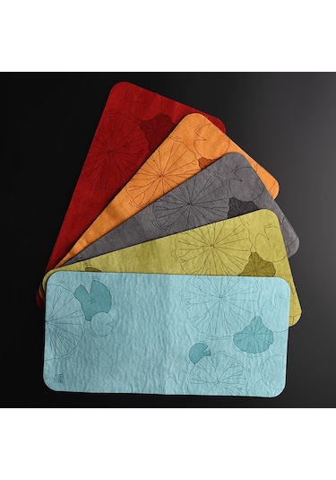 Çok İşlevli Emici Çay Havlusu Bardak Altlığı - Kırmızı