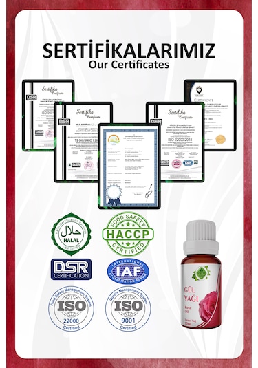 Gül Yağı Rose Essential Oil 10 Ml.