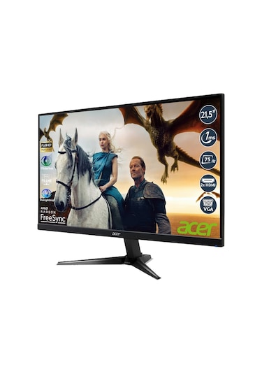 Acer QG221Q UM.WQ1EE.001 21.5" 1 MS 75 Hz (HDMI+VGA) FreeSync Full HD VA LED Monitör