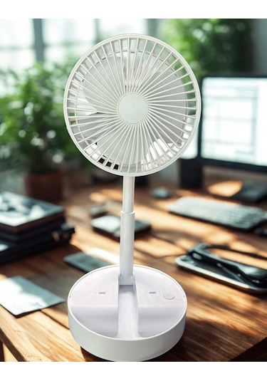 108 Taşınabilir Masaüstü Beyaz Usb Fan