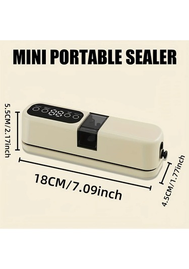 Honeybeeshop Taşınabilir Usb Şarjlı Otomatik Vakumlu Mühürleyici Koyu Mavi 1200mah Kompakt Tasarım Ev Ve Piknik İçin